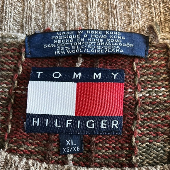 Vintage Tommy Hilfiger Plaid Sweater - Picture 3 of 3